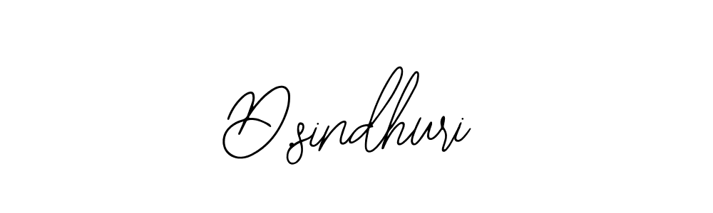 Design your own signature with our free online signature maker. With this signature software, you can create a handwritten (Bearetta-2O07w) signature for name D.sindhuri. D.sindhuri signature style 12 images and pictures png