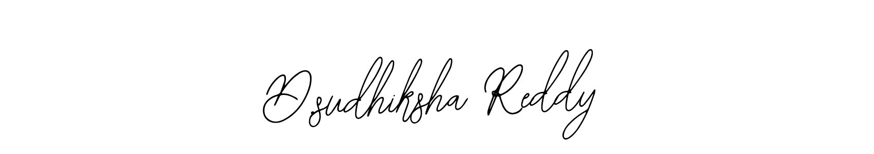 Design your own signature with our free online signature maker. With this signature software, you can create a handwritten (Bearetta-2O07w) signature for name D.sudhiksha Reddy. D.sudhiksha Reddy signature style 12 images and pictures png