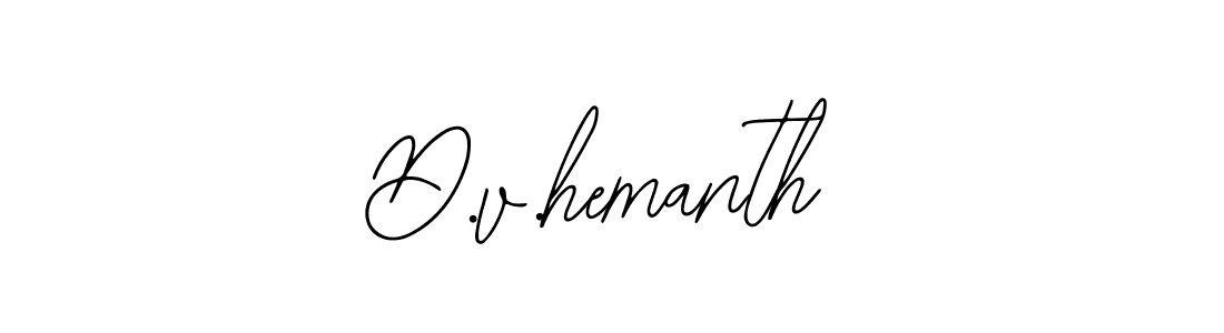 How to Draw D.v.hemanth signature style? Bearetta-2O07w is a latest design signature styles for name D.v.hemanth. D.v.hemanth signature style 12 images and pictures png