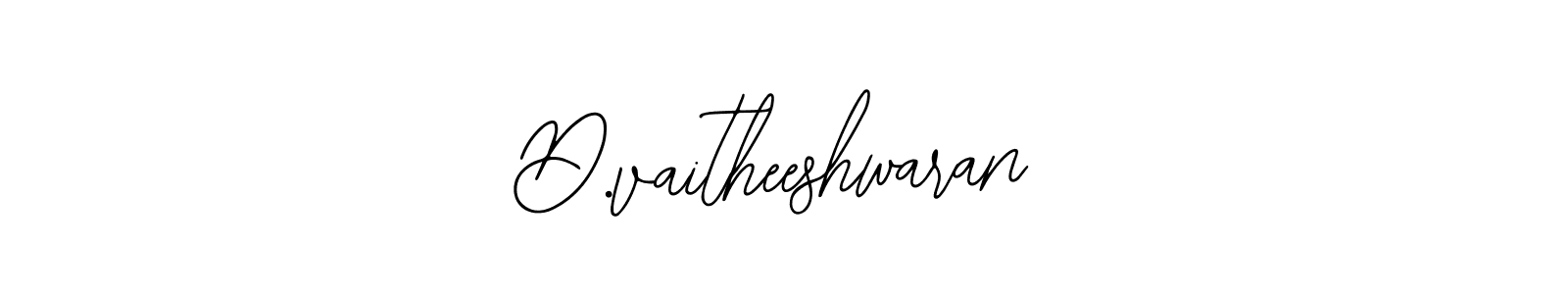 The best way (Bearetta-2O07w) to make a short signature is to pick only two or three words in your name. The name D.vaitheeshwaran include a total of six letters. For converting this name. D.vaitheeshwaran signature style 12 images and pictures png