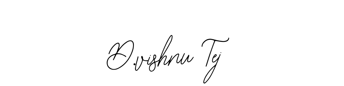 Make a beautiful signature design for name D.vishnu Tej. With this signature (Bearetta-2O07w) style, you can create a handwritten signature for free. D.vishnu Tej signature style 12 images and pictures png