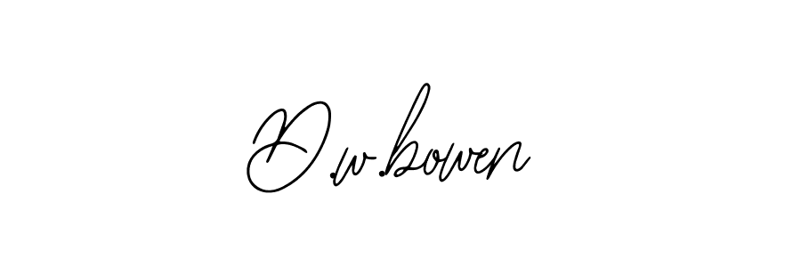 D.w.bowen stylish signature style. Best Handwritten Sign (Bearetta-2O07w) for my name. Handwritten Signature Collection Ideas for my name D.w.bowen. D.w.bowen signature style 12 images and pictures png