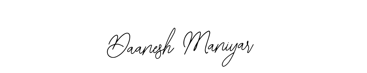How to make Daanesh Maniyar signature? Bearetta-2O07w is a professional autograph style. Create handwritten signature for Daanesh Maniyar name. Daanesh Maniyar signature style 12 images and pictures png