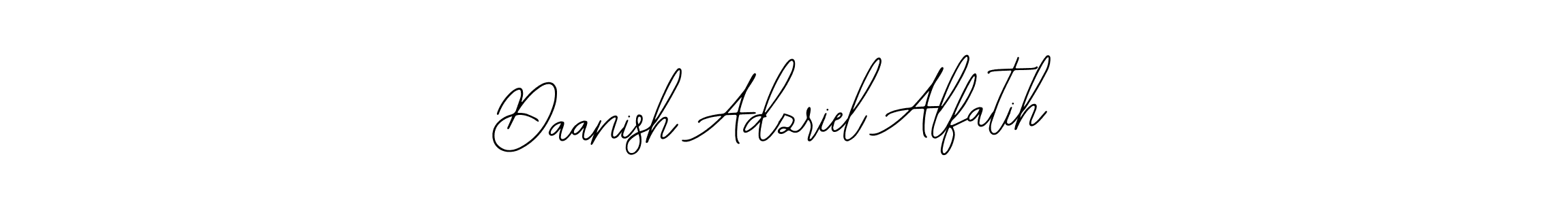 if you are searching for the best signature style for your name Daanish Adzriel Alfatih. so please give up your signature search. here we have designed multiple signature styles  using Bearetta-2O07w. Daanish Adzriel Alfatih signature style 12 images and pictures png