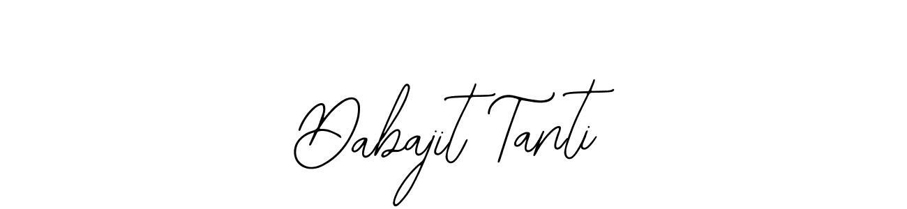 How to make Dabajit Tanti name signature. Use Bearetta-2O07w style for creating short signs online. This is the latest handwritten sign. Dabajit Tanti signature style 12 images and pictures png