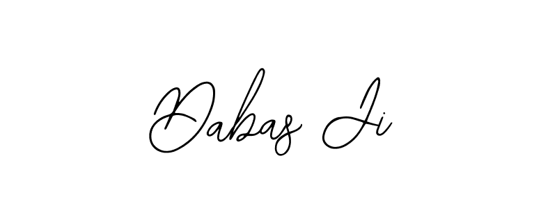 Use a signature maker to create a handwritten signature online. With this signature software, you can design (Bearetta-2O07w) your own signature for name Dabas Ji. Dabas Ji signature style 12 images and pictures png