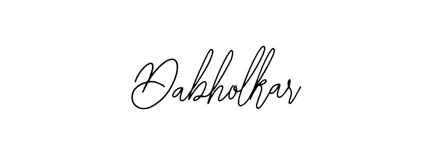 Design your own signature with our free online signature maker. With this signature software, you can create a handwritten (Bearetta-2O07w) signature for name Dabholkar. Dabholkar signature style 12 images and pictures png