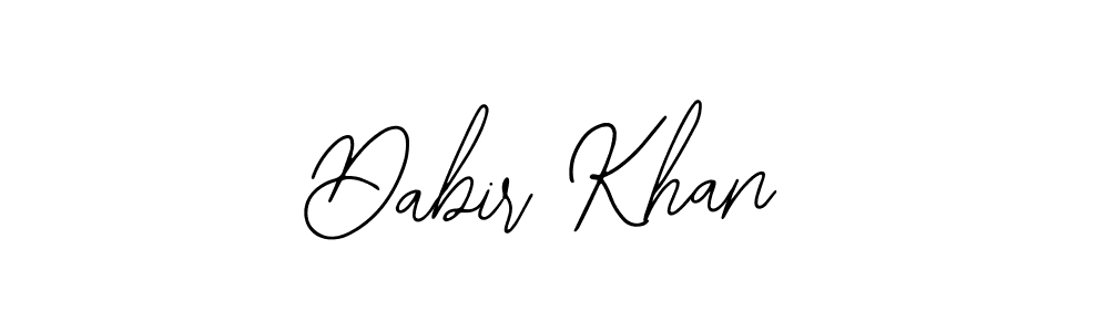 Use a signature maker to create a handwritten signature online. With this signature software, you can design (Bearetta-2O07w) your own signature for name Dabir Khan. Dabir Khan signature style 12 images and pictures png