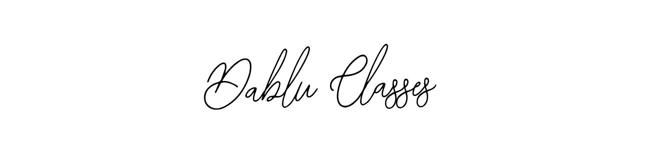 if you are searching for the best signature style for your name Dablu Classes. so please give up your signature search. here we have designed multiple signature styles  using Bearetta-2O07w. Dablu Classes signature style 12 images and pictures png
