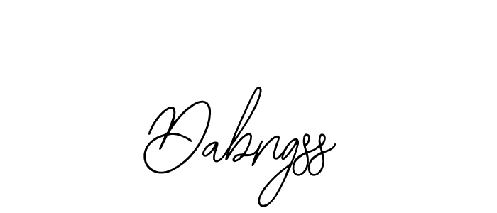 Design your own signature with our free online signature maker. With this signature software, you can create a handwritten (Bearetta-2O07w) signature for name Dabngss. Dabngss signature style 12 images and pictures png