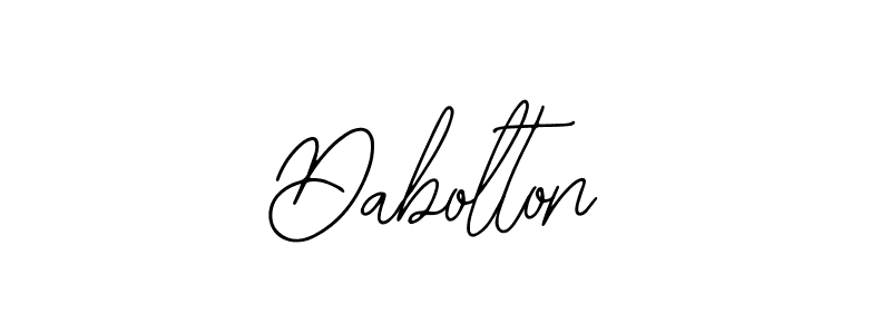 Make a beautiful signature design for name Dabolton. Use this online signature maker to create a handwritten signature for free. Dabolton signature style 12 images and pictures png