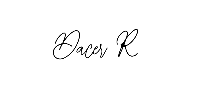 Design your own signature with our free online signature maker. With this signature software, you can create a handwritten (Bearetta-2O07w) signature for name Dacer R. Dacer R signature style 12 images and pictures png