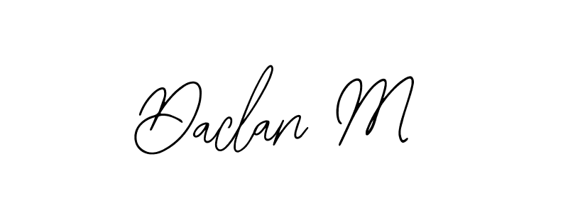 Similarly Bearetta-2O07w is the best handwritten signature design. Signature creator online .You can use it as an online autograph creator for name Daclan M. Daclan M signature style 12 images and pictures png