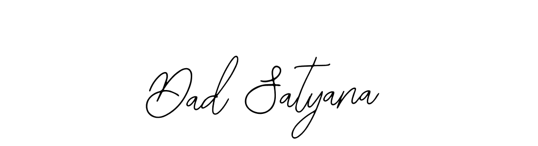 How to make Dad Satyana name signature. Use Bearetta-2O07w style for creating short signs online. This is the latest handwritten sign. Dad Satyana signature style 12 images and pictures png