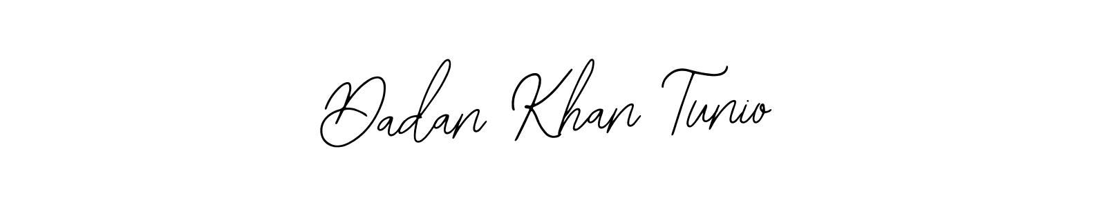 How to make Dadan Khan Tunio name signature. Use Bearetta-2O07w style for creating short signs online. This is the latest handwritten sign. Dadan Khan Tunio signature style 12 images and pictures png