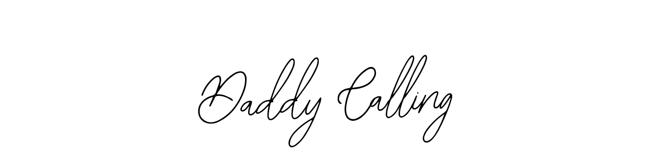 The best way (Bearetta-2O07w) to make a short signature is to pick only two or three words in your name. The name Daddy Calling include a total of six letters. For converting this name. Daddy Calling signature style 12 images and pictures png