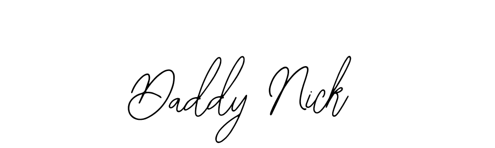 The best way (Bearetta-2O07w) to make a short signature is to pick only two or three words in your name. The name Daddy Nick include a total of six letters. For converting this name. Daddy Nick signature style 12 images and pictures png