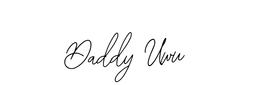 Create a beautiful signature design for name Daddy Uwu. With this signature (Bearetta-2O07w) fonts, you can make a handwritten signature for free. Daddy Uwu signature style 12 images and pictures png