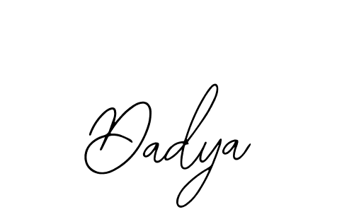 Design your own signature with our free online signature maker. With this signature software, you can create a handwritten (Bearetta-2O07w) signature for name Dadya. Dadya signature style 12 images and pictures png