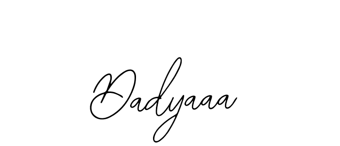 Use a signature maker to create a handwritten signature online. With this signature software, you can design (Bearetta-2O07w) your own signature for name Dadyaaa. Dadyaaa signature style 12 images and pictures png