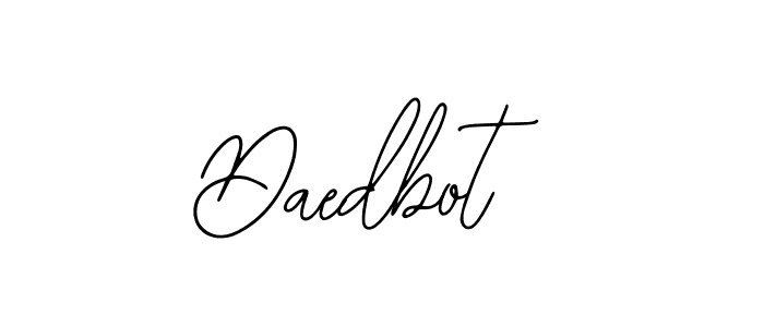 Similarly Bearetta-2O07w is the best handwritten signature design. Signature creator online .You can use it as an online autograph creator for name Daedbot. Daedbot signature style 12 images and pictures png