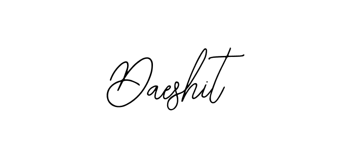How to make Daeshit name signature. Use Bearetta-2O07w style for creating short signs online. This is the latest handwritten sign. Daeshit signature style 12 images and pictures png