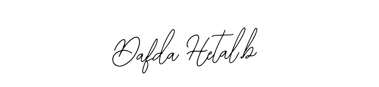 Dafda Hetal.b stylish signature style. Best Handwritten Sign (Bearetta-2O07w) for my name. Handwritten Signature Collection Ideas for my name Dafda Hetal.b. Dafda Hetal.b signature style 12 images and pictures png