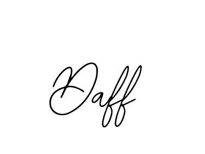 The best way (Bearetta-2O07w) to make a short signature is to pick only two or three words in your name. The name Daff include a total of six letters. For converting this name. Daff signature style 12 images and pictures png