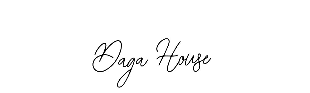 How to make Daga House name signature. Use Bearetta-2O07w style for creating short signs online. This is the latest handwritten sign. Daga House signature style 12 images and pictures png