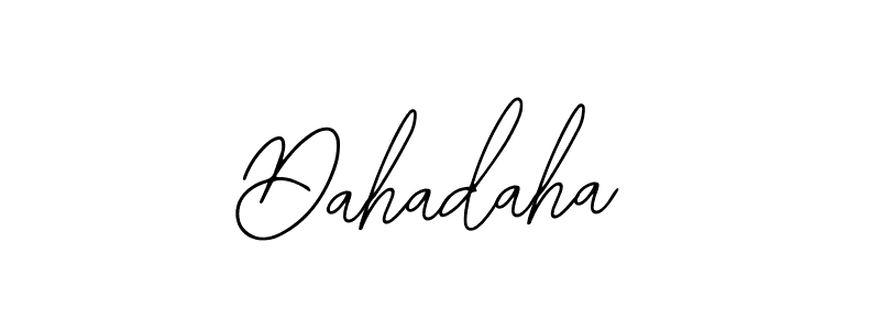 Also You can easily find your signature by using the search form. We will create Dahadaha name handwritten signature images for you free of cost using Bearetta-2O07w sign style. Dahadaha signature style 12 images and pictures png