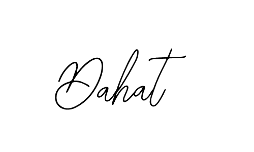 Use a signature maker to create a handwritten signature online. With this signature software, you can design (Bearetta-2O07w) your own signature for name Dahat. Dahat signature style 12 images and pictures png