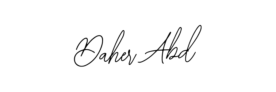 Make a beautiful signature design for name Daher Abd. With this signature (Bearetta-2O07w) style, you can create a handwritten signature for free. Daher Abd signature style 12 images and pictures png
