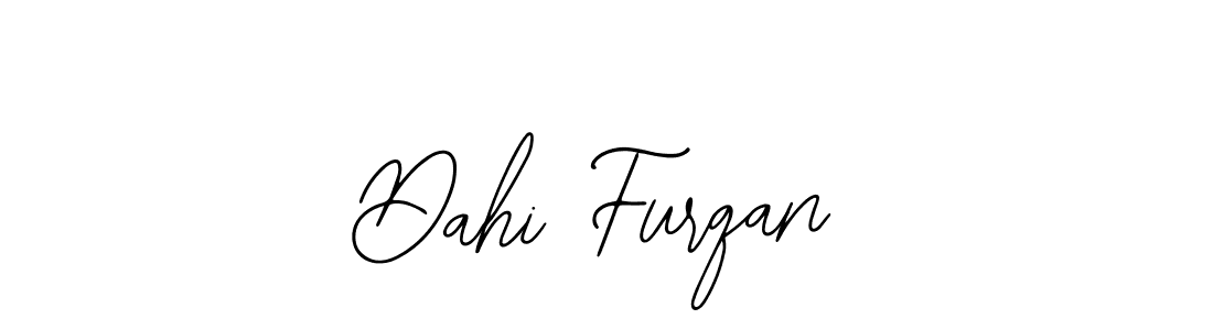 Design your own signature with our free online signature maker. With this signature software, you can create a handwritten (Bearetta-2O07w) signature for name Dahi Furqan. Dahi Furqan signature style 12 images and pictures png