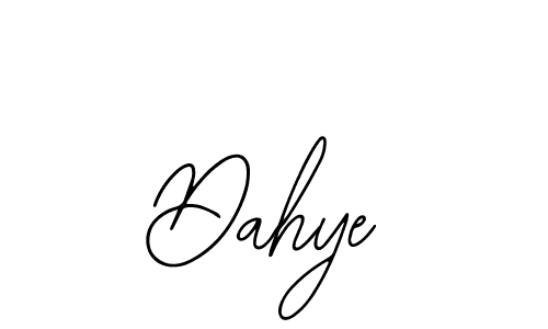 Design your own signature with our free online signature maker. With this signature software, you can create a handwritten (Bearetta-2O07w) signature for name Dahye. Dahye signature style 12 images and pictures png