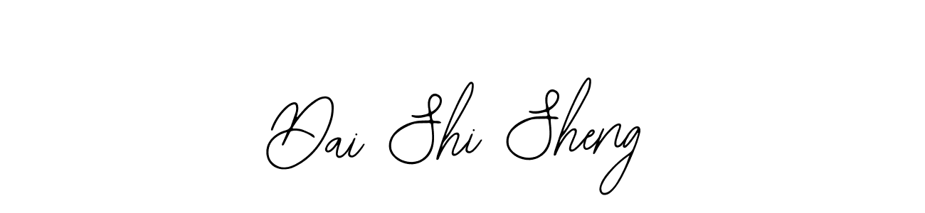 Also You can easily find your signature by using the search form. We will create Dai Shi Sheng name handwritten signature images for you free of cost using Bearetta-2O07w sign style. Dai Shi Sheng signature style 12 images and pictures png