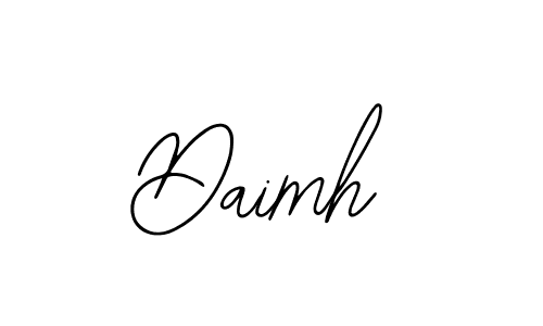 How to make Daimh name signature. Use Bearetta-2O07w style for creating short signs online. This is the latest handwritten sign. Daimh signature style 12 images and pictures png