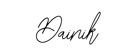The best way (Bearetta-2O07w) to make a short signature is to pick only two or three words in your name. For converting this name Dainik. Dainik signature style 12 images and pictures png