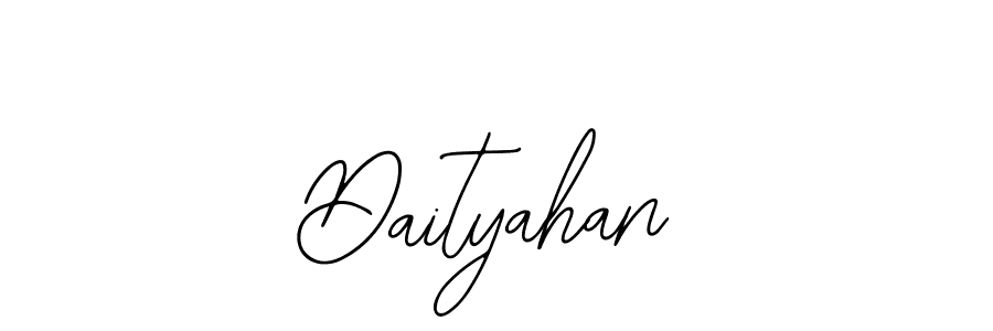 How to make Daityahan name signature. Use Bearetta-2O07w style for creating short signs online. This is the latest handwritten sign. Daityahan signature style 12 images and pictures png