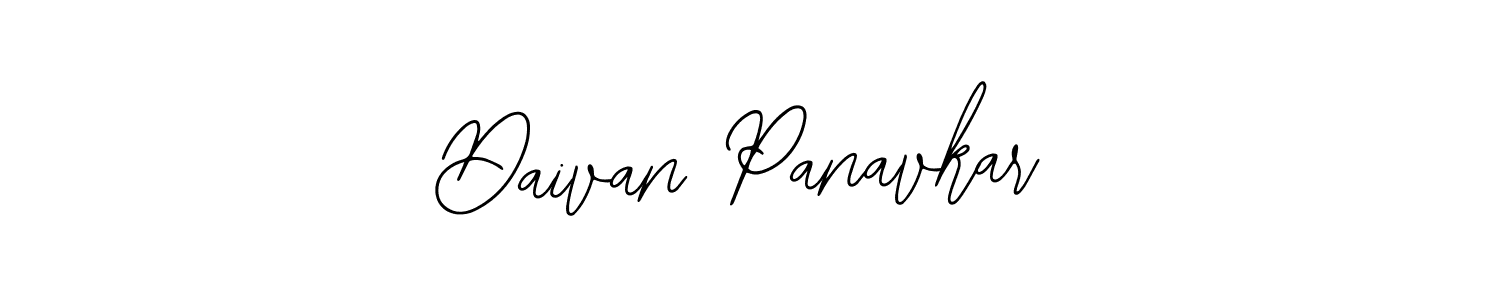 How to make Daivan Panavkar name signature. Use Bearetta-2O07w style for creating short signs online. This is the latest handwritten sign. Daivan Panavkar signature style 12 images and pictures png