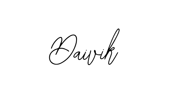 Also we have Daivik name is the best signature style. Create professional handwritten signature collection using Bearetta-2O07w autograph style. Daivik signature style 12 images and pictures png