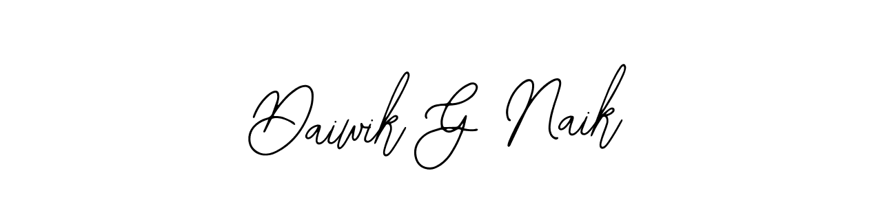 You can use this online signature creator to create a handwritten signature for the name Daiwik G Naik. This is the best online autograph maker. Daiwik G Naik signature style 12 images and pictures png