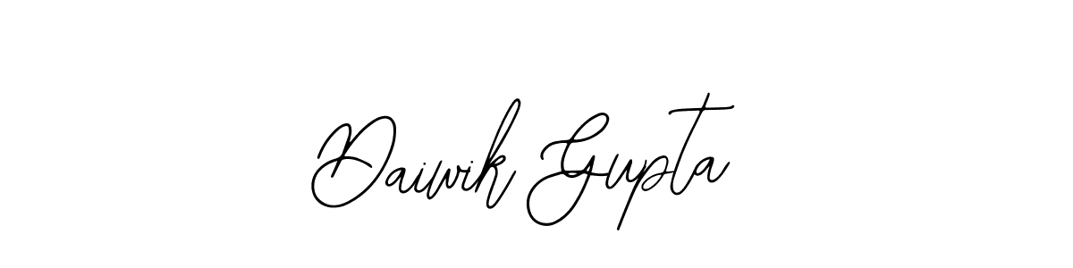 Design your own signature with our free online signature maker. With this signature software, you can create a handwritten (Bearetta-2O07w) signature for name Daiwik Gupta. Daiwik Gupta signature style 12 images and pictures png