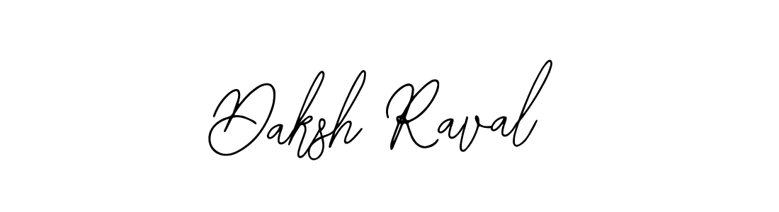 How to make Daksh Raval name signature. Use Bearetta-2O07w style for creating short signs online. This is the latest handwritten sign. Daksh Raval signature style 12 images and pictures png