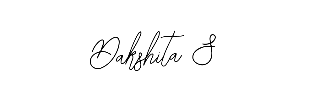 How to make Dakshita S name signature. Use Bearetta-2O07w style for creating short signs online. This is the latest handwritten sign. Dakshita S signature style 12 images and pictures png