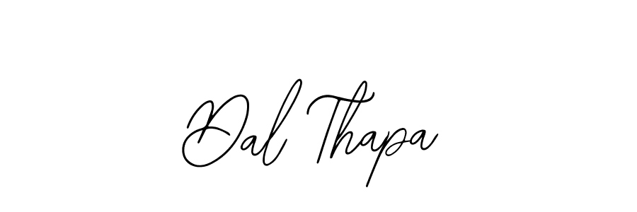 Use a signature maker to create a handwritten signature online. With this signature software, you can design (Bearetta-2O07w) your own signature for name Dal Thapa. Dal Thapa signature style 12 images and pictures png