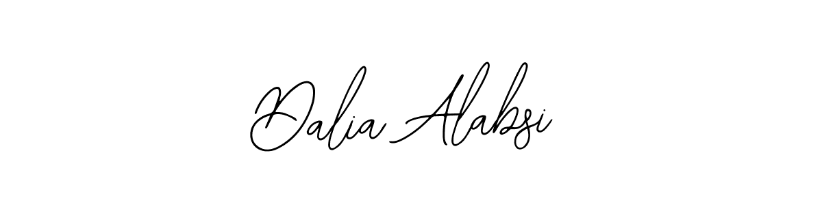 How to make Dalia Alabsi name signature. Use Bearetta-2O07w style for creating short signs online. This is the latest handwritten sign. Dalia Alabsi signature style 12 images and pictures png