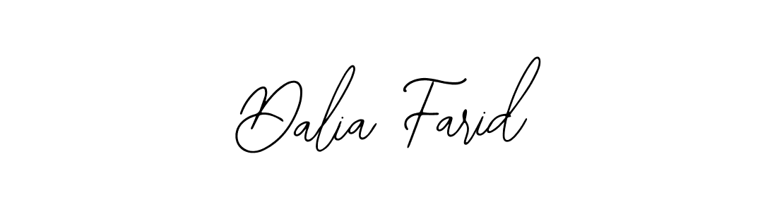 You should practise on your own different ways (Bearetta-2O07w) to write your name (Dalia Farid) in signature. don't let someone else do it for you. Dalia Farid signature style 12 images and pictures png