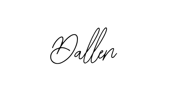 How to make Dallen signature? Bearetta-2O07w is a professional autograph style. Create handwritten signature for Dallen name. Dallen signature style 12 images and pictures png