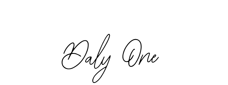 How to make Daly One name signature. Use Bearetta-2O07w style for creating short signs online. This is the latest handwritten sign. Daly One signature style 12 images and pictures png