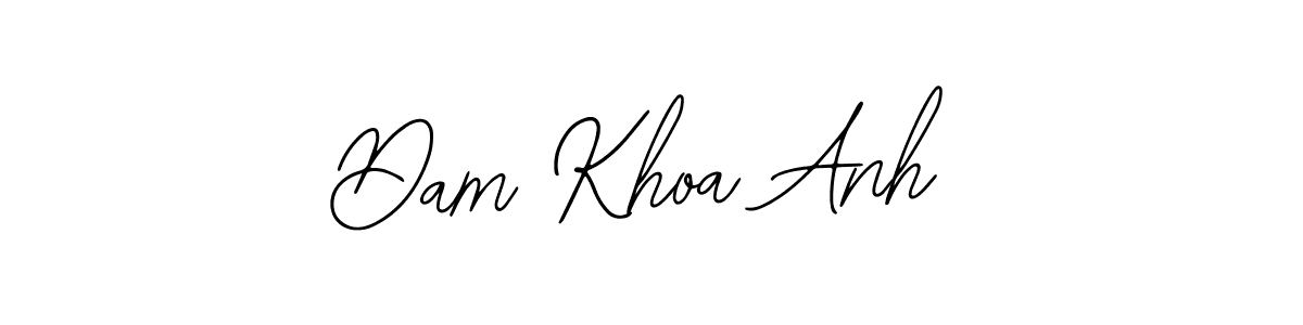 Design your own signature with our free online signature maker. With this signature software, you can create a handwritten (Bearetta-2O07w) signature for name Dam Khoa Anh. Dam Khoa Anh signature style 12 images and pictures png